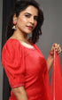 RED KALI PANT/KURTI SET